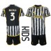 Günstige Juventus Gleison Bremer #3 Babykleidung Heim Fussballtrikot Kinder 2023-24 Kurzarm (+ kurze hosen)